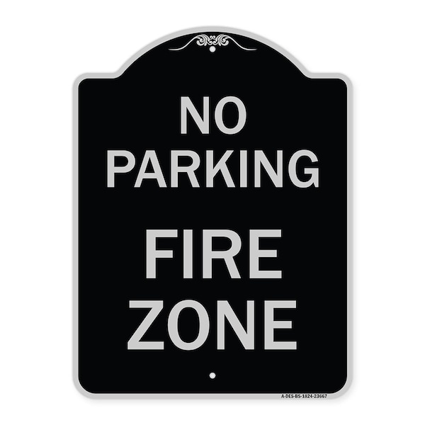 Signmission No Parking No Parking Fire Zone Heavy-Gauge Aluminum Architectural Sign, 24" x 18", BS-1824-23667 A-DES-BS-1824-23667 - main